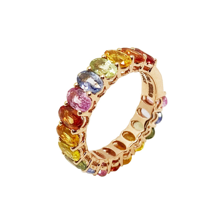 Sapphire Ring Colors Rose Rhin RAINBOW 26910270510