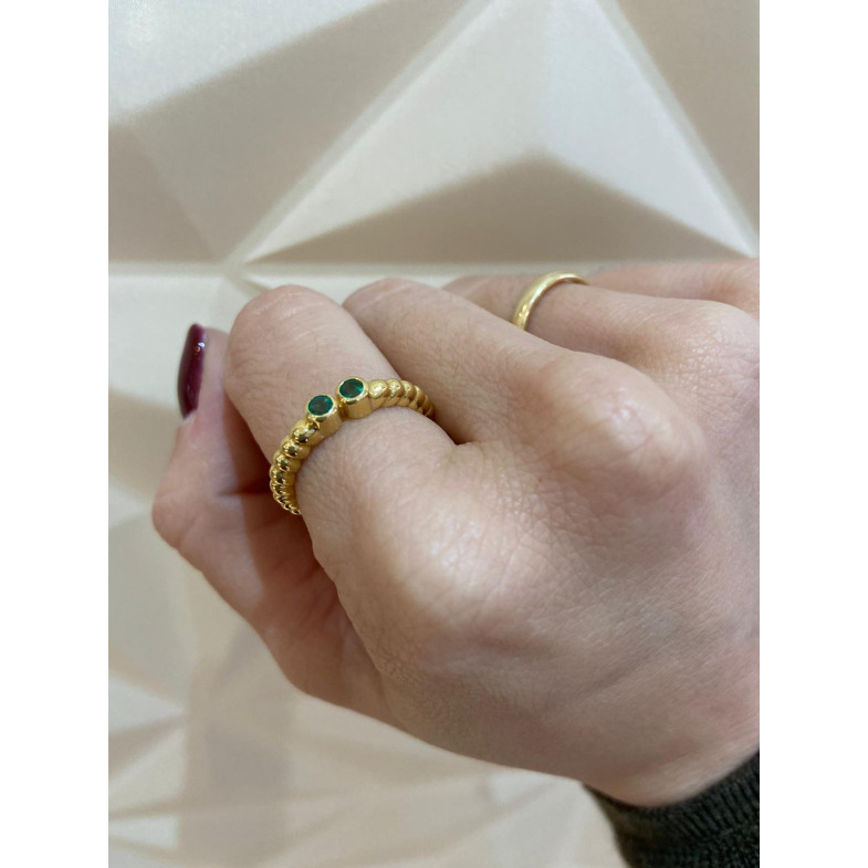 Anello d'oro Smeraldi DOBLE VINTAGE 533 99915830012