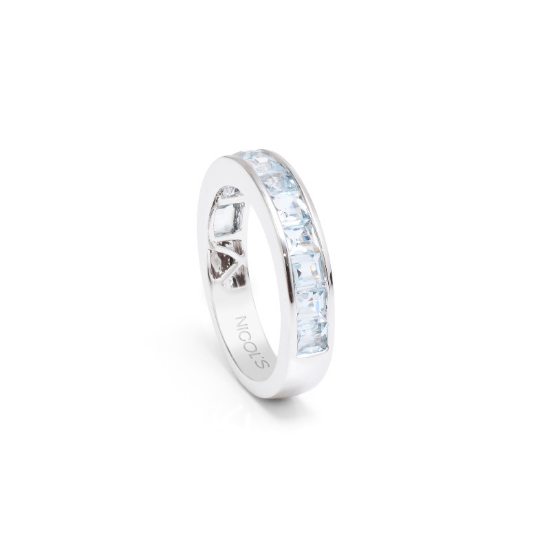 Anel FLUOR MIDI Azul Água Marinha 19610390216