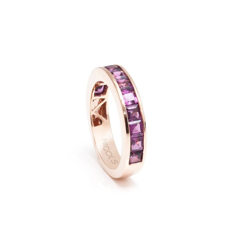 Rhodolite Garnet Ring 19610392016 FLÚOR