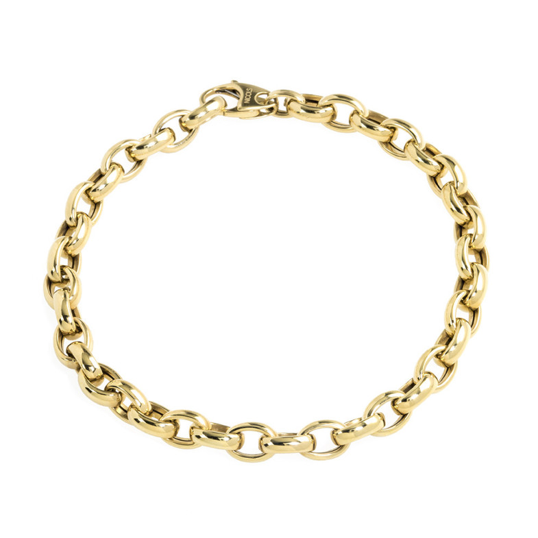 Bracelet en or 18kt ESLABON OVAL 9x6 35210030
