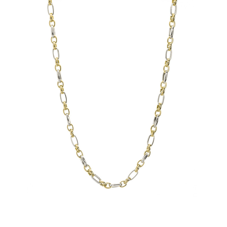 Cadena Oro 18kt ESLABON ALTERNO 50cm 35210011540