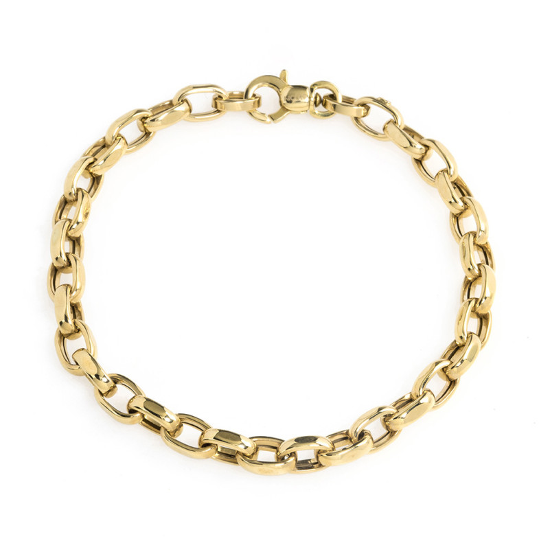 Bracelet en or 18kt ESLABON RECTO 9x6 35210013030