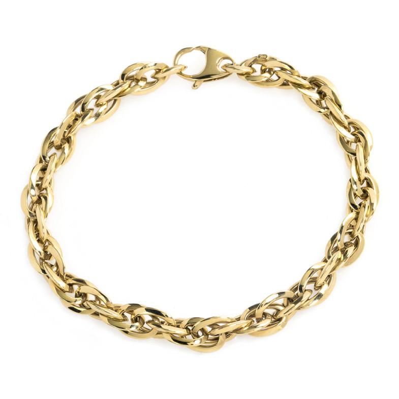 Bracelet en or 18kt ESLABON TRIPLE 9x6 35210020030