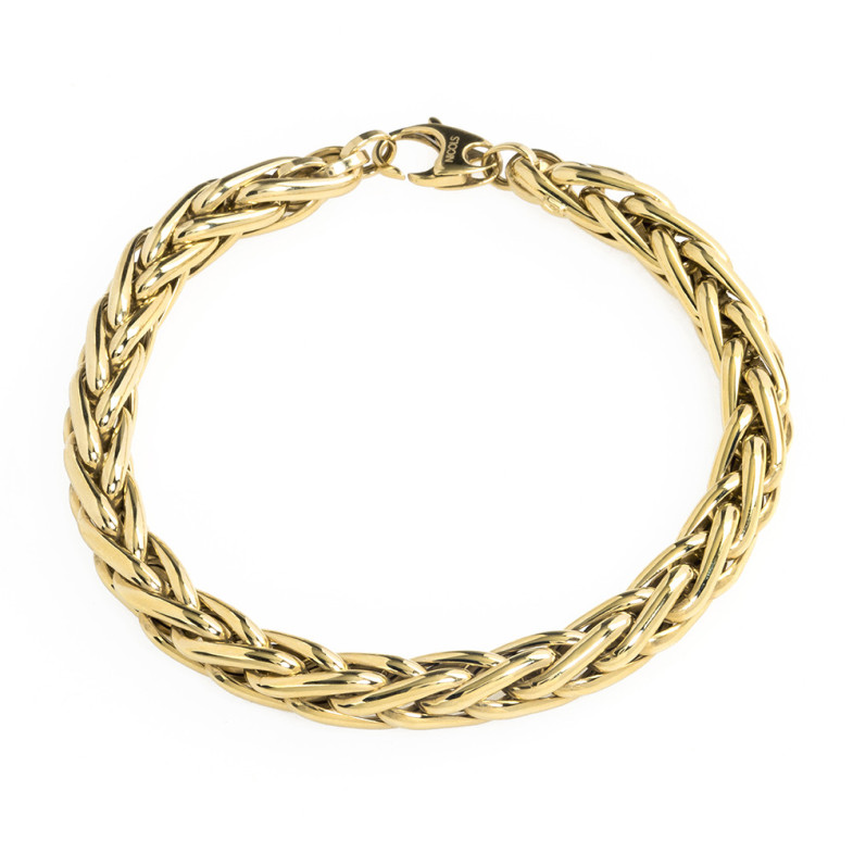 Pulseira de ouro 18kt LINK BRAID TUBE 6mm 35210031030