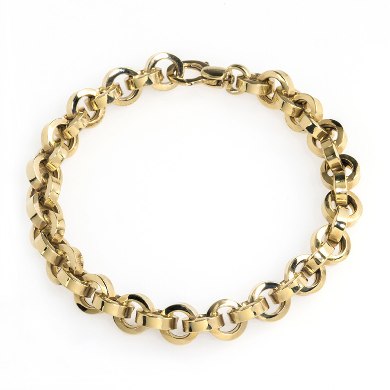 Pulseira de ouro 18kt ESLABON RECENTO 8.5mm 35210050030