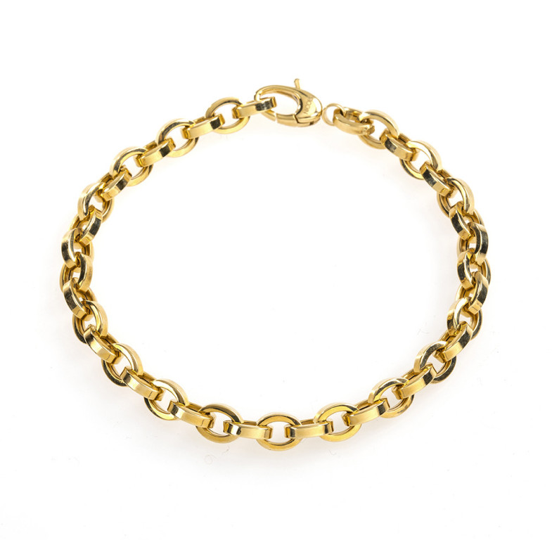 Pulsera Oro 18kt ESLABON RECTO OVAL 35210055030