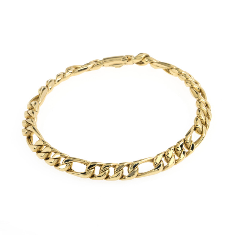 Bracciale in oro 18 Kt Barbada Plana 6mm 35210100030