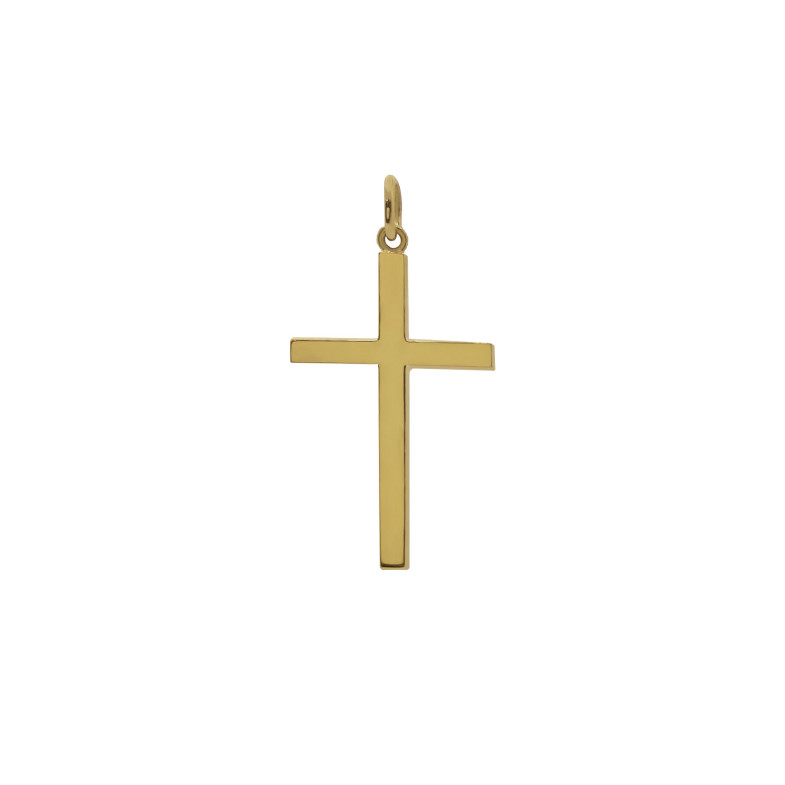 Cruz Sólida Lisa Dourada PALO M 99929065353
