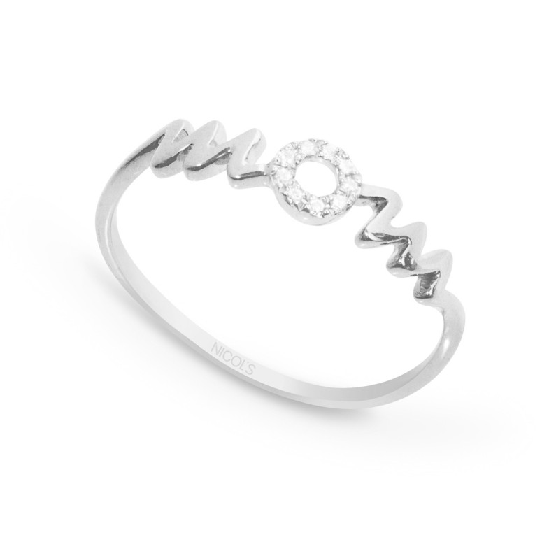 Anello in oro bianco MOM MAMA MINI DETTAGLI 29210224511