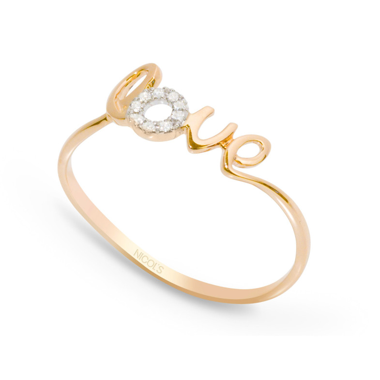Anel de ouro LOVE MINI DETAILS 29210225711