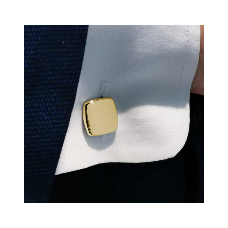 Gold cufflinks Square GRABABLE 33810111581