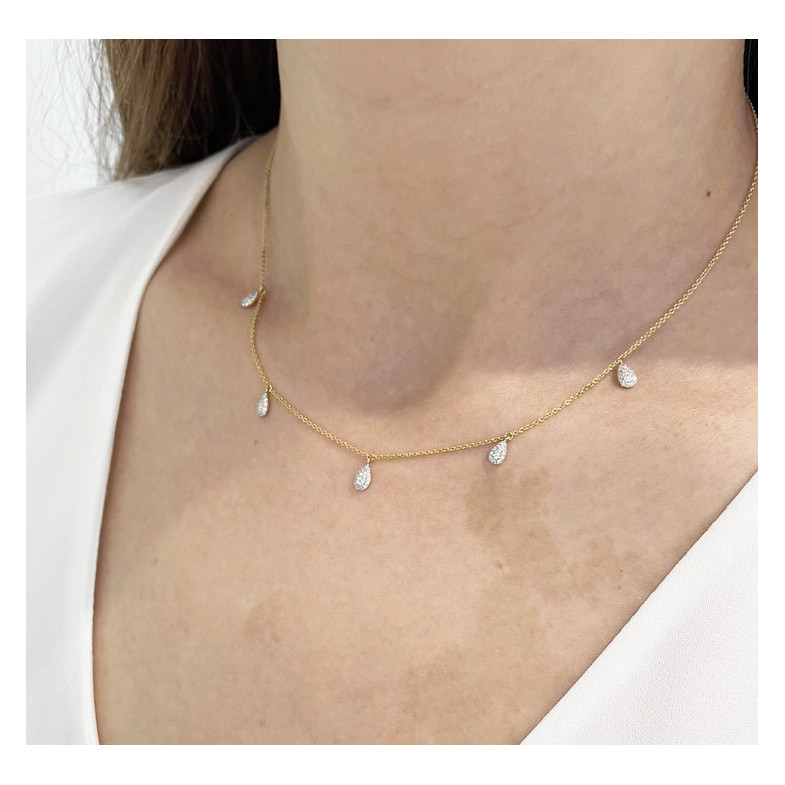 Collier Gouttes Or CELEBRITY 108 14711082241