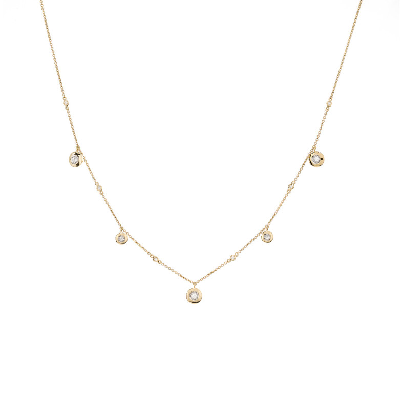 Collar 108 14711083441 Gold chatons CELEBRITY