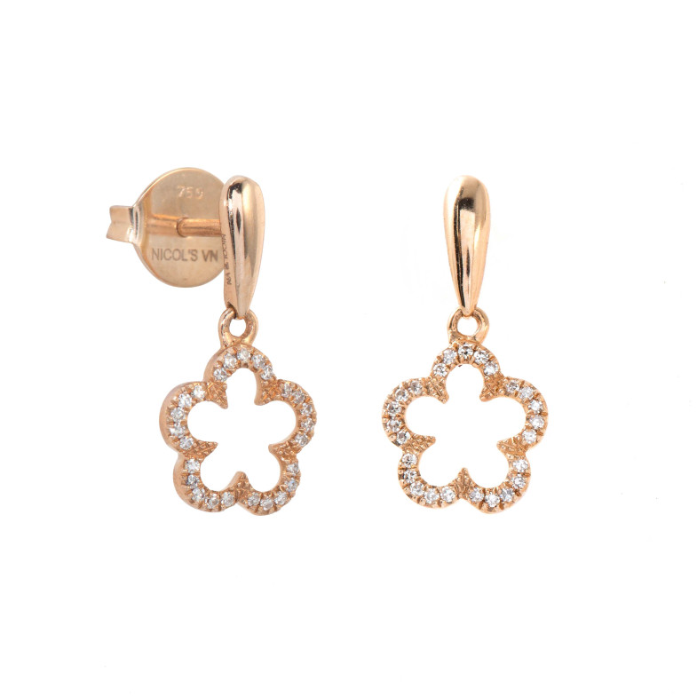 Boucles d'oreilles fleur en or PETITS DÉTAILS 29210511221