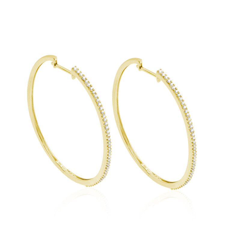 HOOP Gold Oval Hoop Earrings 20110952021