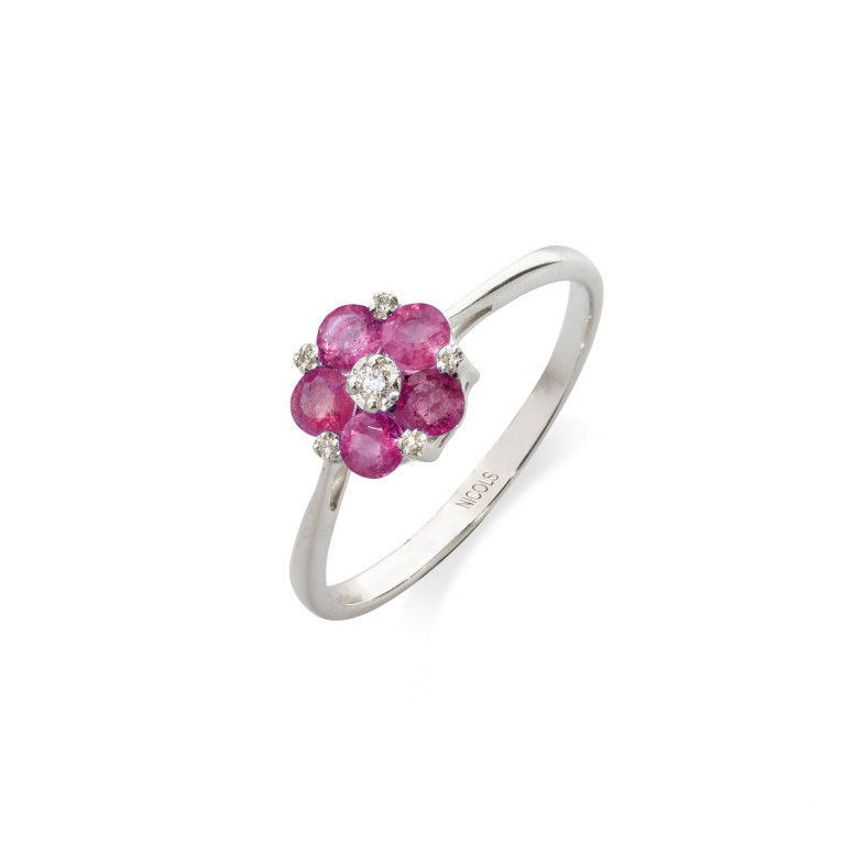 Ruby Flower Ring MINI DETAILS 29210520113