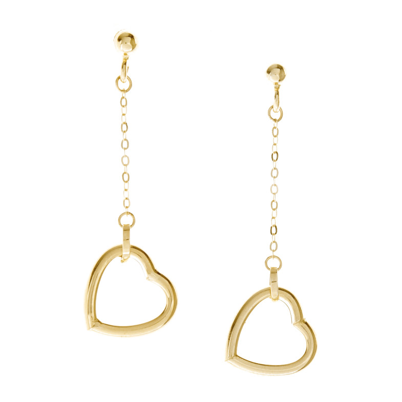 Orecchini in oro Cuori LOVE LIBRO 35210212020