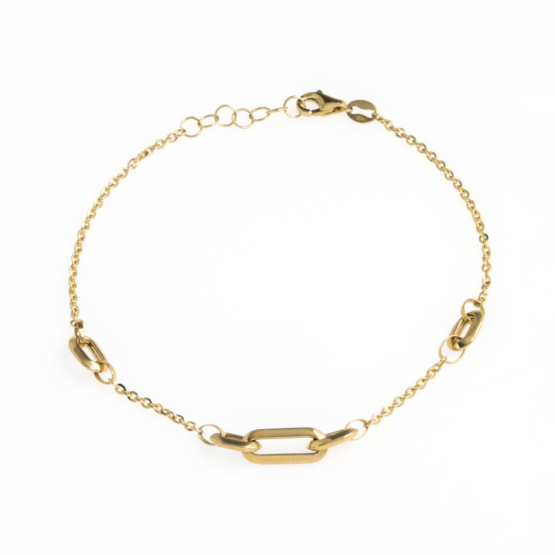 Gold Bracelet Rectangles LOVE FREE 35210220030