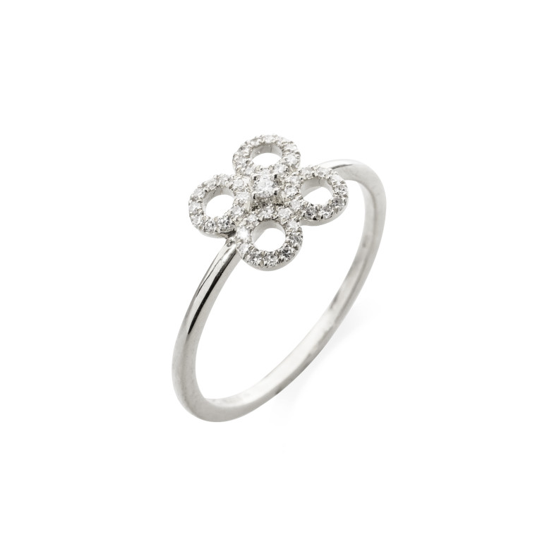 Round Flower Diamond Ring LITTLE DETAILS 29210515011