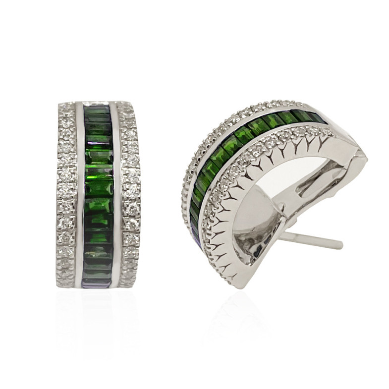 Boucles d'oreilles COULEUR DIAMOND émeraude 14710371023