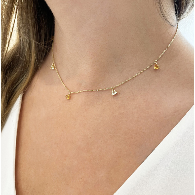 Colliers Citrine et Limón Quartz Trillon 14711190240