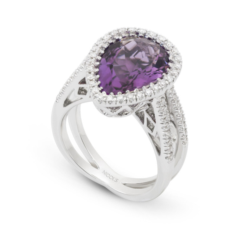 Amethyst Diamond Ring AIRES OF EAST 14710971011