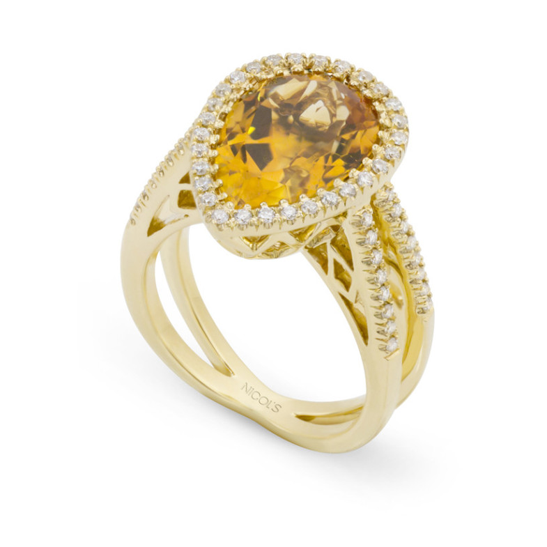 Anello Diamanti Cytrine IS 147109711