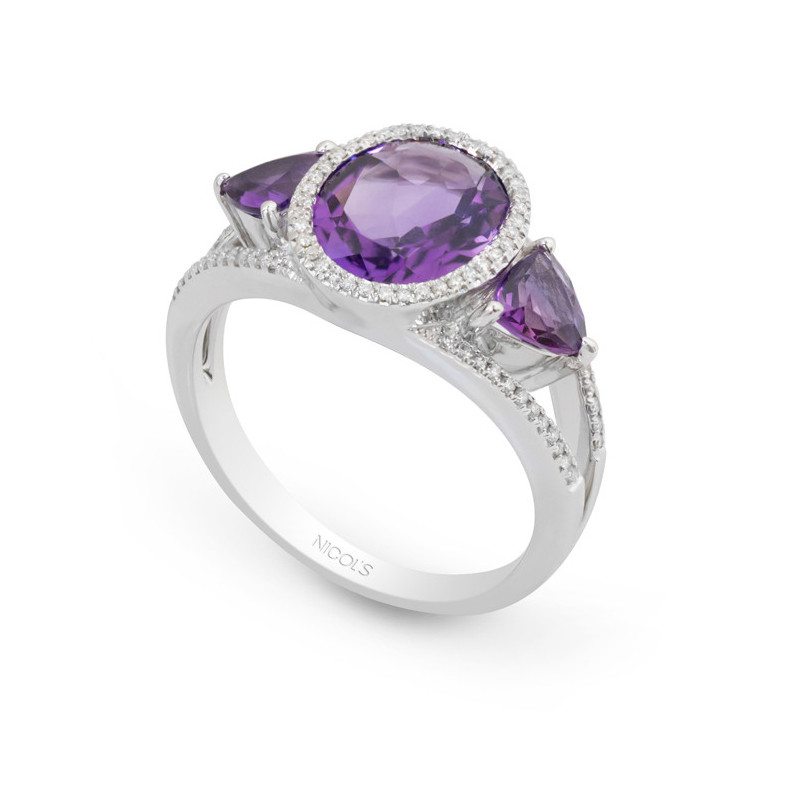 Bague diamant Amethysts TRAPEZE 14710960011