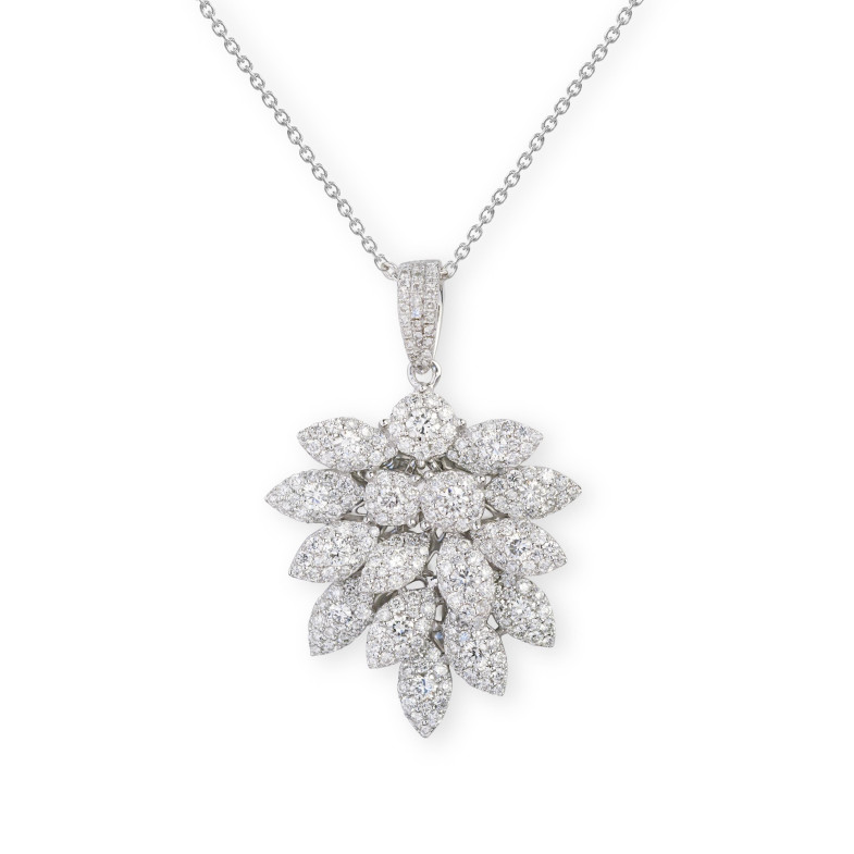 Pendente di diamante HOJAS MÚLTIPLE 14710910041