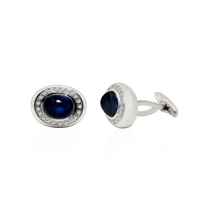 Twins Sapphire and Diamonds Cabuson 99926531181