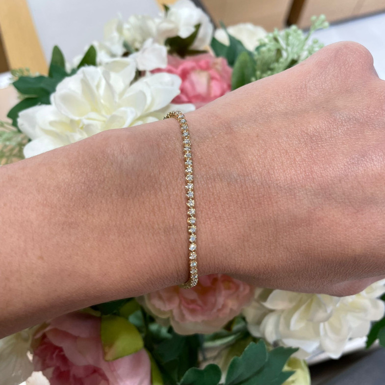 RIVIERE Round Diamonds Bracelet 1.10ct 32810112131