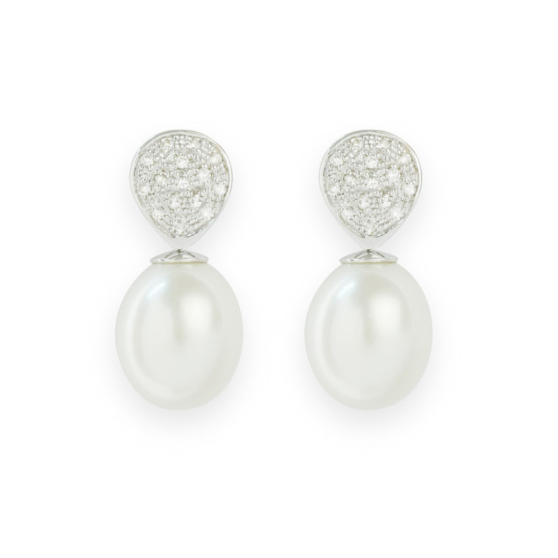 Diamond earrings 99928767021 PEARLS LADY