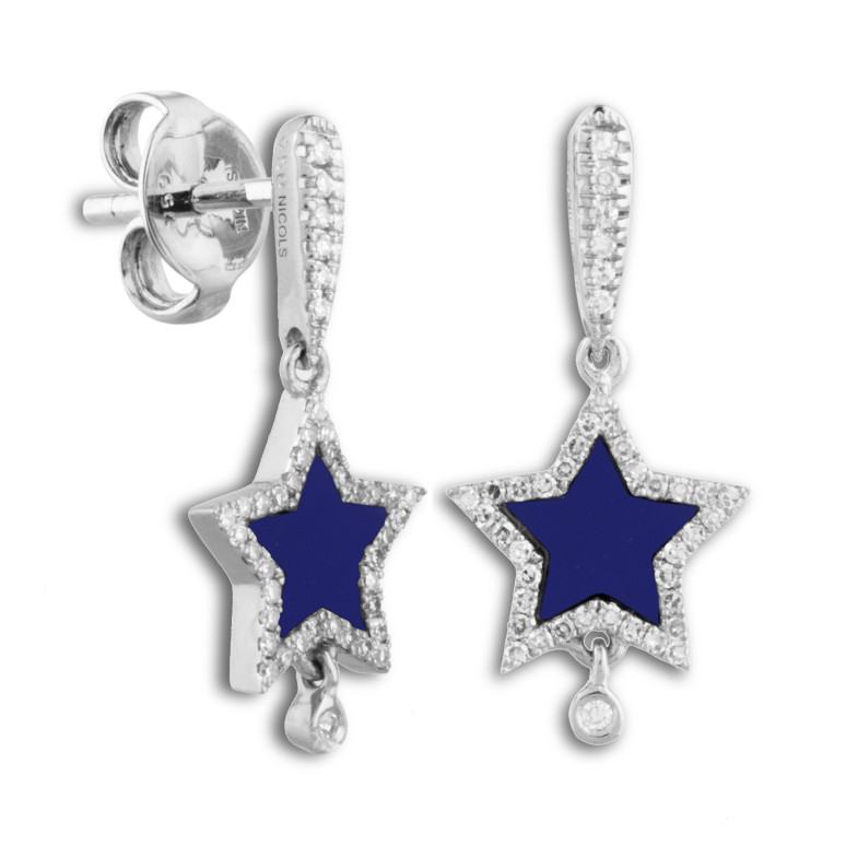 Boucles d'oreilles Or Lapis Lazuli PIERRES OPAQUES 14711151021