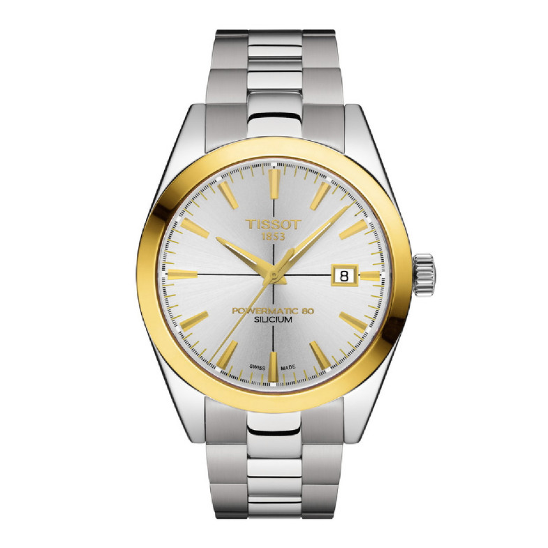 TISSOT GENTLEMAN POWERMATIC 80 SILICIUM 18K SOLID GOLD BEZEL T927.407.41.031.01