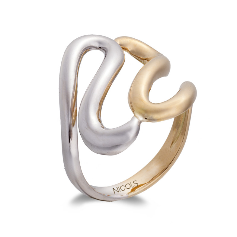 Gold ring BASIC FOUR WAVES GOLD LATIGO UNITED 35010101610