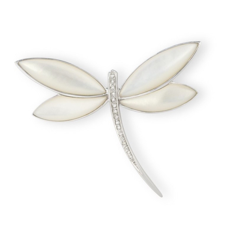 Ouro Brooch diamantes LIBÉLULA 20110500065