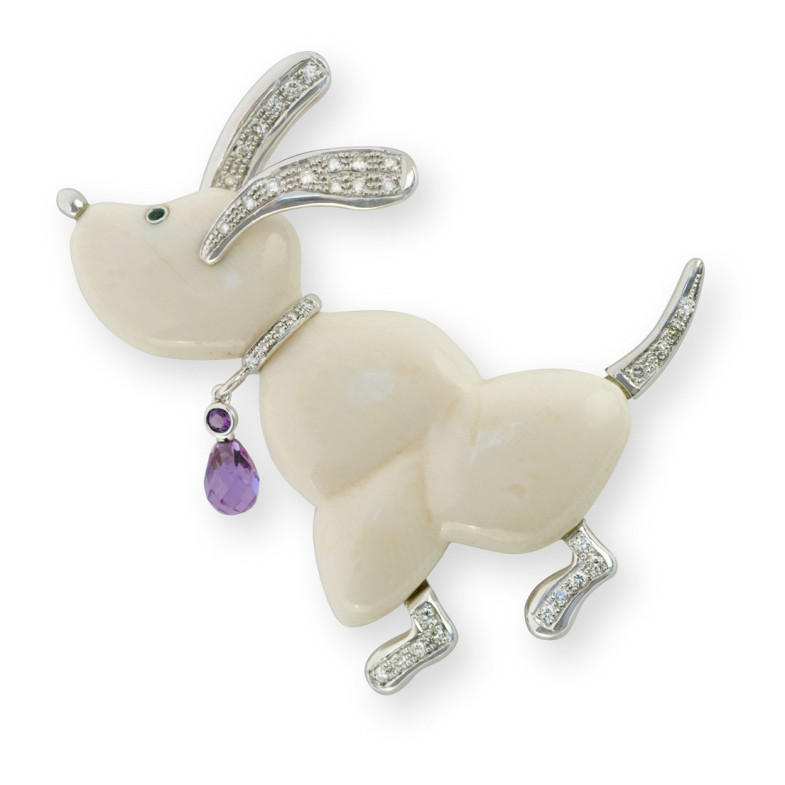 O Brooch adora os meus cães Cachorro Hound 99928802065
