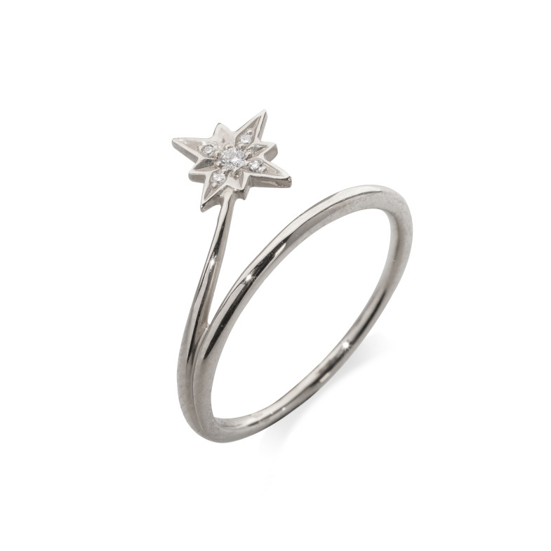 Shooting Star Tail Diamond Ring LITTLE DETAILS 29210516311.