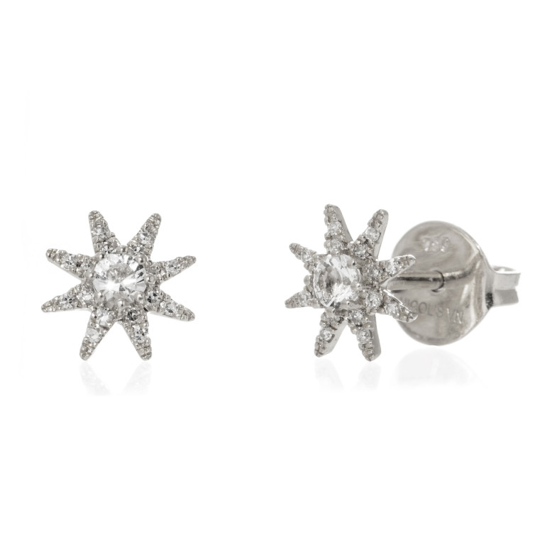 Star Diamond Earrings Lady Star