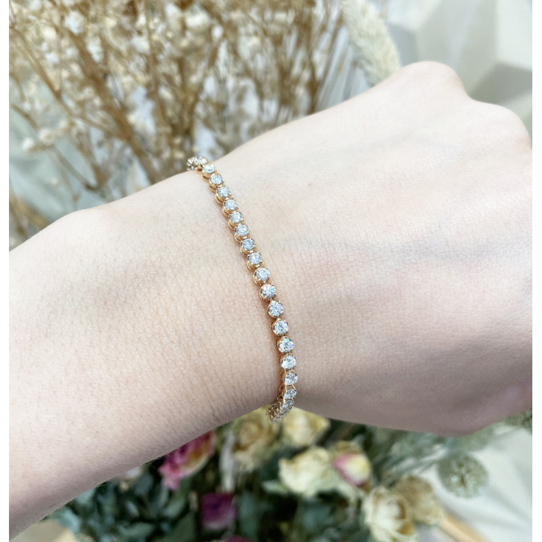 RIVIERE Round Diamond Bracelet 3.00ct. 32810114231