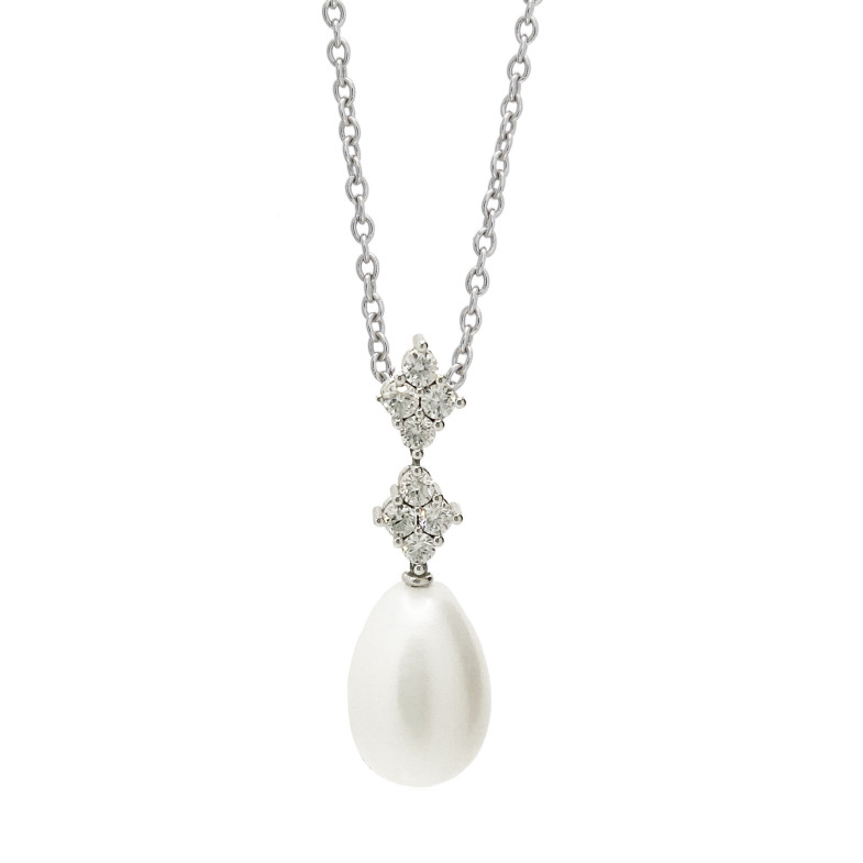 Ciondolo diamante e perla LADY 99926513341