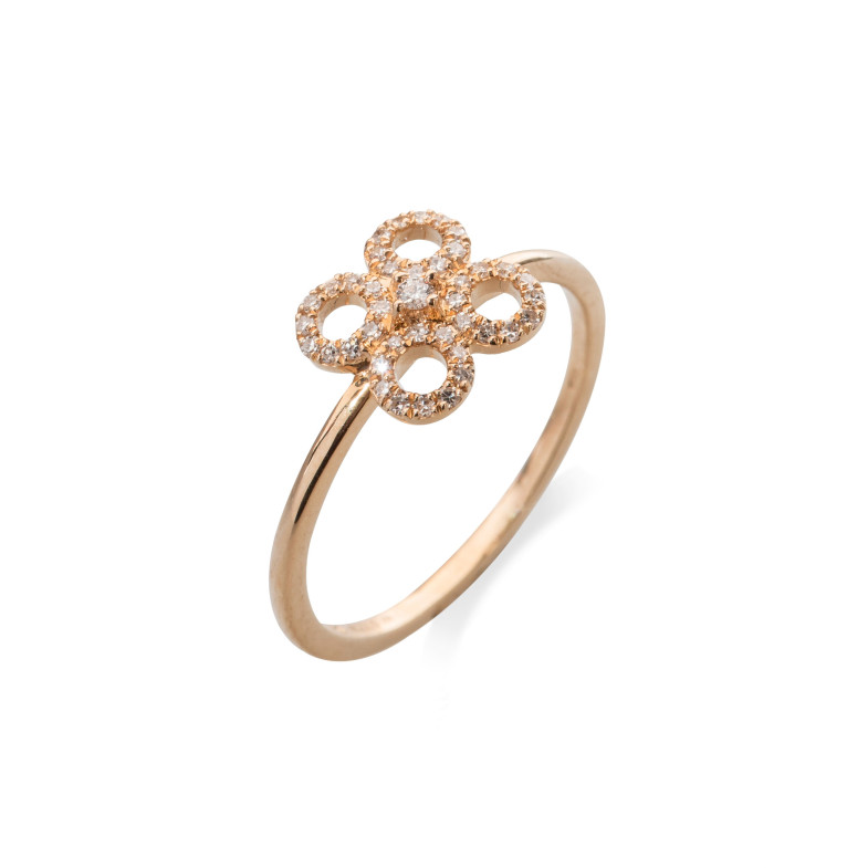 Round Flower Diamond Ring LITTLE DETAILS. 29210515211