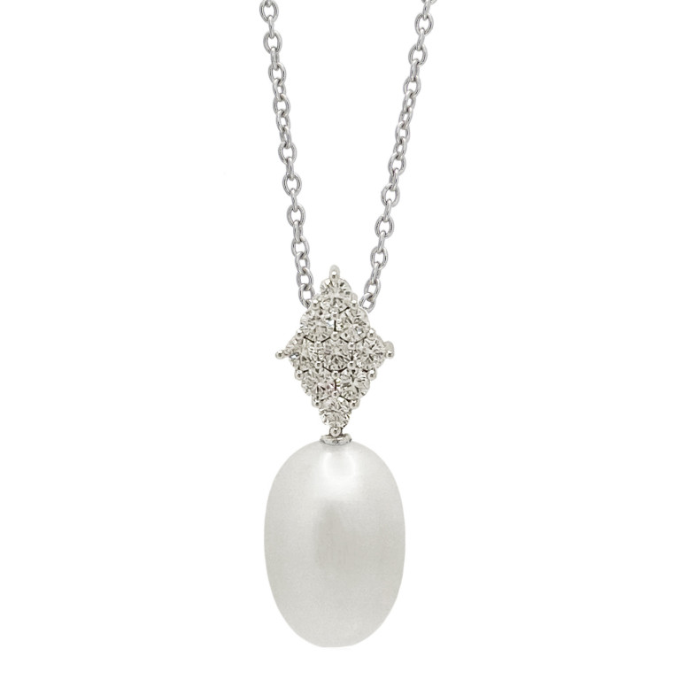 Pingente de diamante e pérola LADY 99926513541