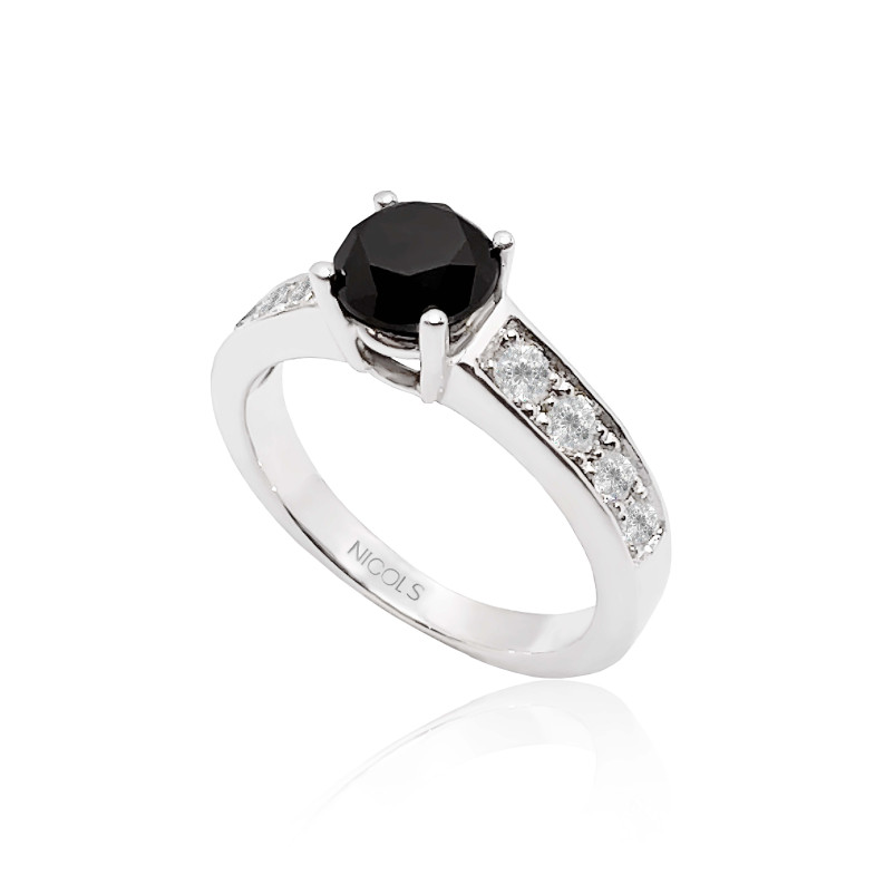 Anello di diamante nero AMELIE NOIR 1.15ct 99928650014