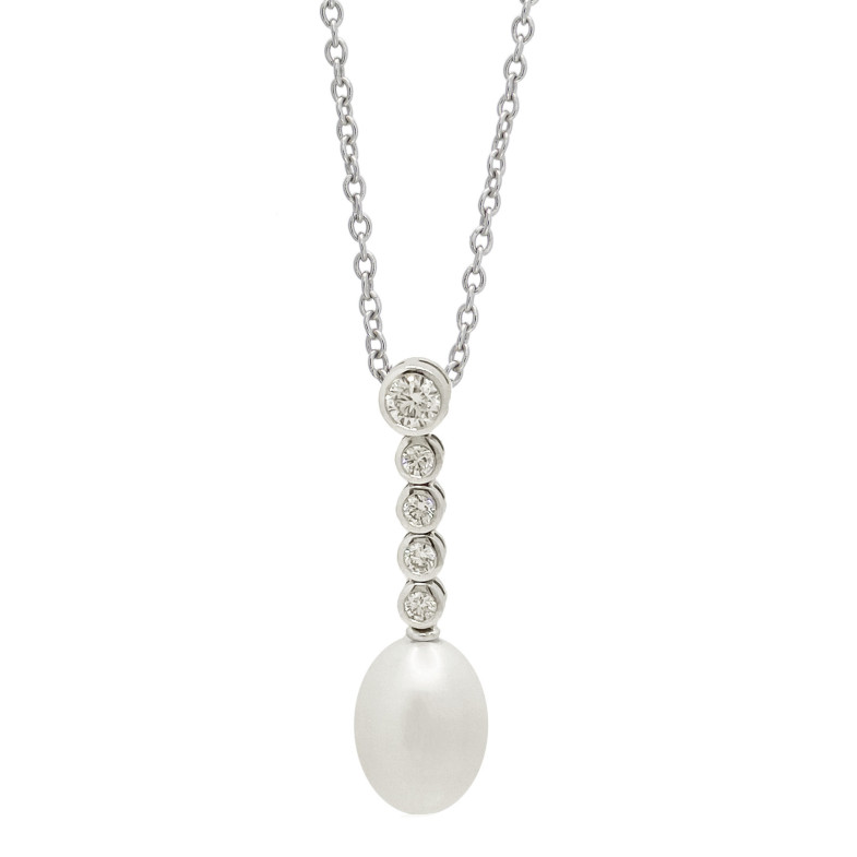Ciondolo diamante e perla LADY 99926511541
