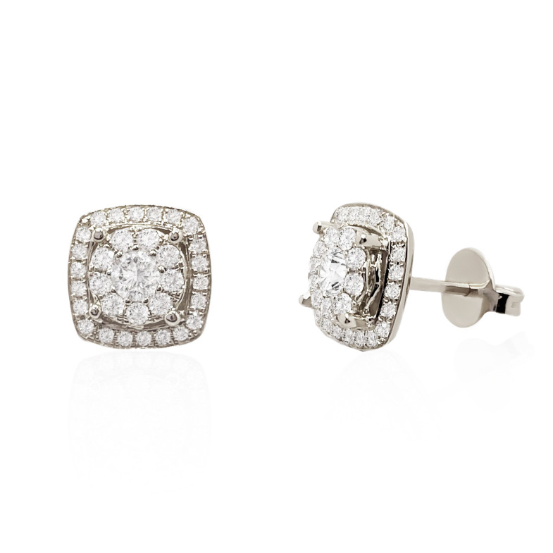 Gardenia Diamond Earrings 1.05 White Gold 14710802021