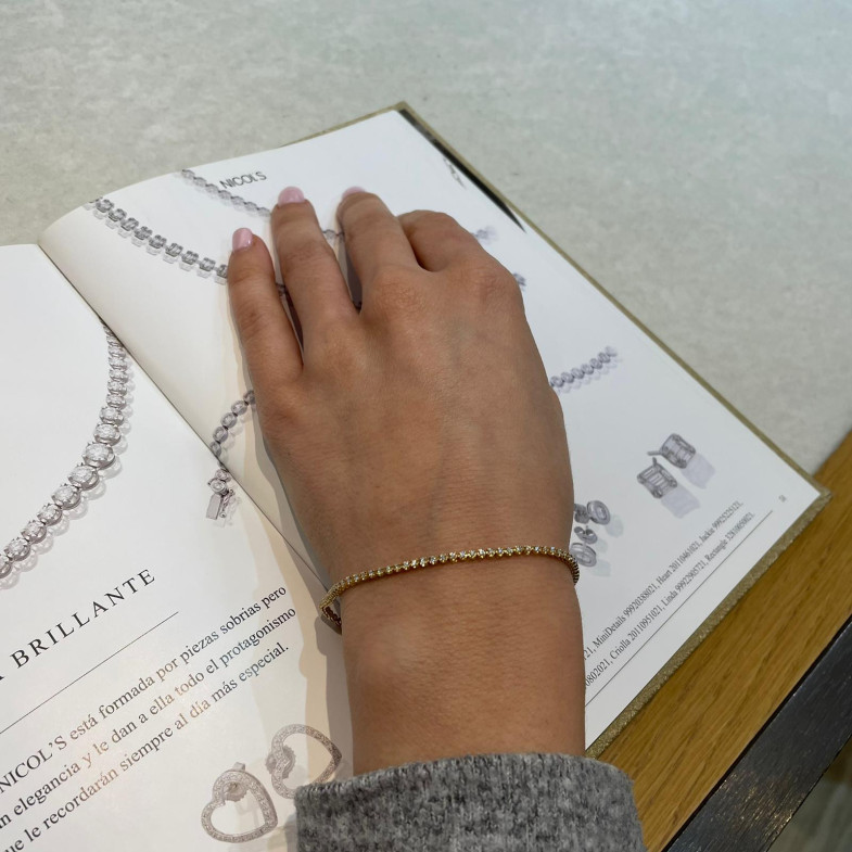 RIVIERE Round Diamond Bracelet 0.60ct 32810111131