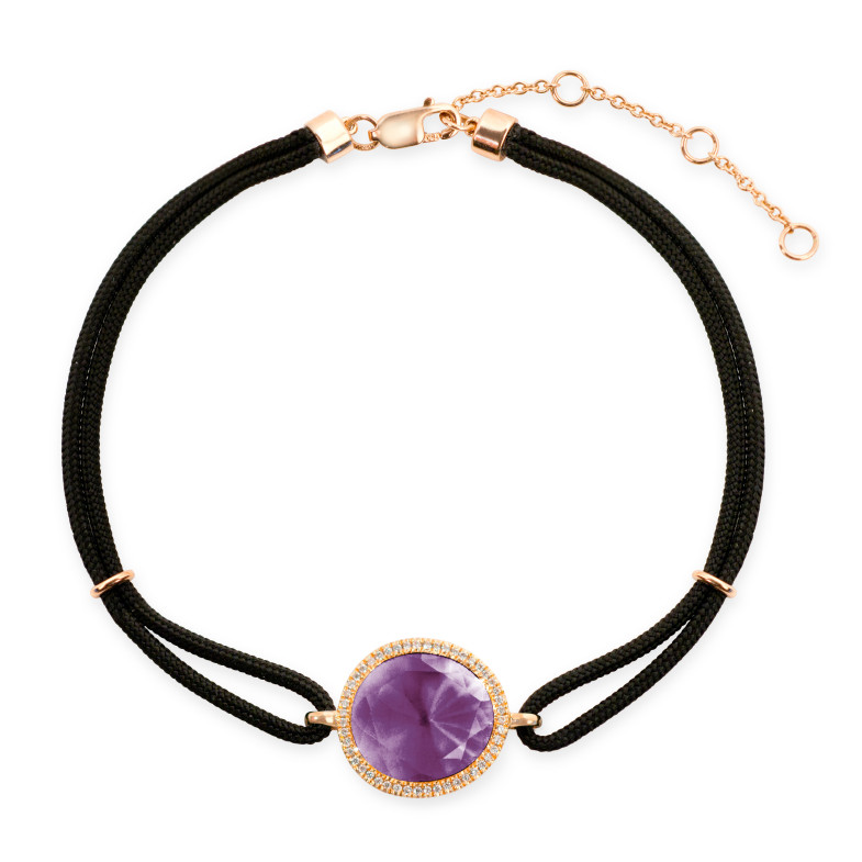Amethyst and diamond bracelet NEW WAVE.