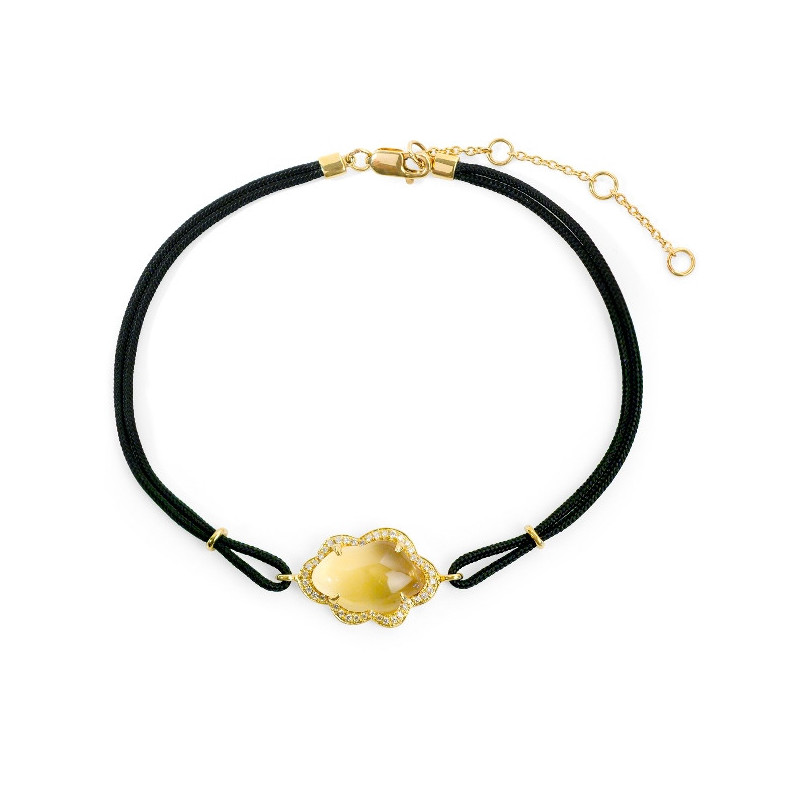 Citrine bracelet and diamonds Nube NEW WAVE